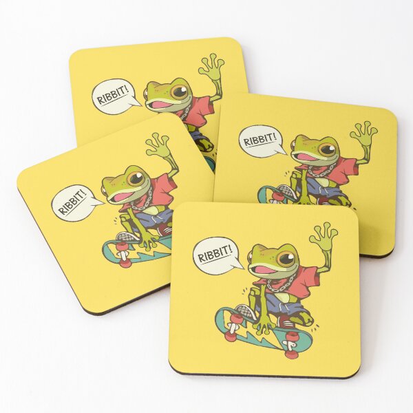 Item preview, Dope Frog On the Skateboard Saying Ribbit! designed and sold by grofith22.