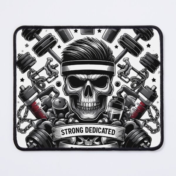 Item preview, Strong Dedicated Monster Gym Skull Design designed and sold by DrawDrip.