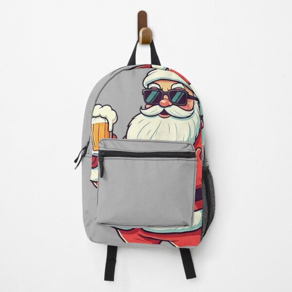 Item preview, Cool Santa with Sunglasses and Beer | Funny Christmas Cartoon Illustration in Retro Vector Style designed and sold by PixelVibe782.