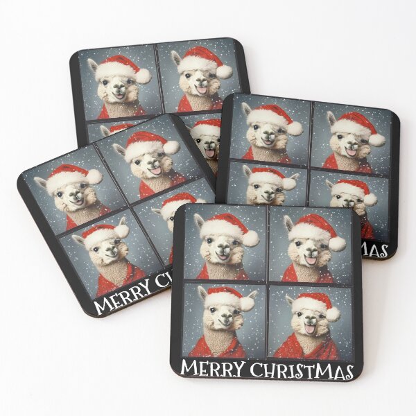 Item preview, Cute Alpaca Christmas Photobooth – Funny Merry Christmas designed and sold by RockFireMerch.