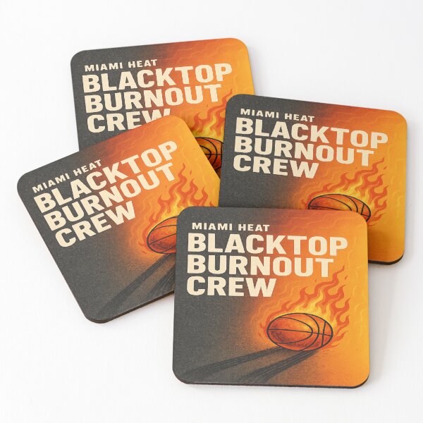 Item preview, Miami Heat Blacktop Burnout Crew | Retro Streetball Fire Graphic designed and sold by POD DYNASTY.