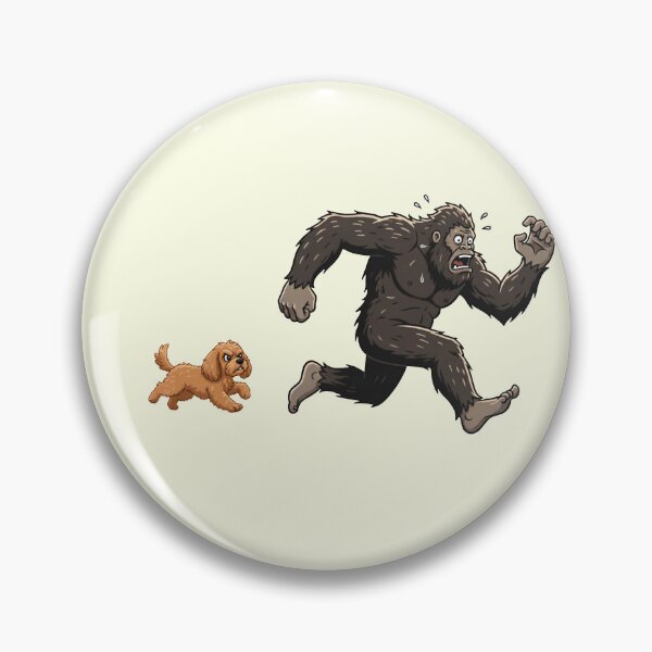 Item preview, Funny Cavapoo Bigfoot Chasing Boys Girls Kids designed and sold by FurryHavenPH.