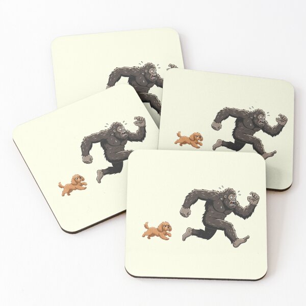 Item preview, Funny Cavapoo Bigfoot Chasing Boys Girls Kids designed and sold by FurryHavenPH.