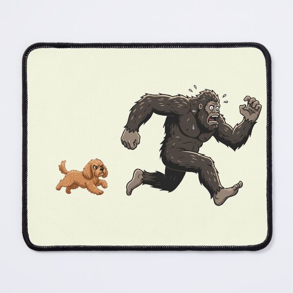Item preview, Funny Cavapoo Bigfoot Chasing Boys Girls Kids designed and sold by FurryHavenPH.