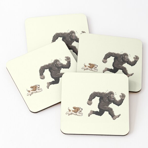 Item preview, Funny Cocker Spaniel Bigfoot Chasing Boys Girls Kids designed and sold by FurryHavenPH.