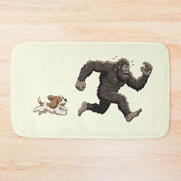Item preview, Funny Cocker Spaniel Bigfoot Chasing Boys Girls Kids designed and sold by FurryHavenPH.