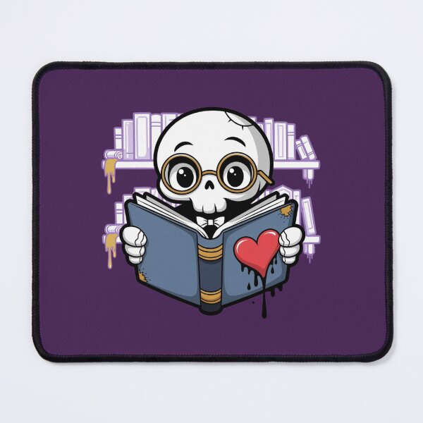 Item preview, Librarian Skull with Book Heart designed and sold by WeranovDesign.