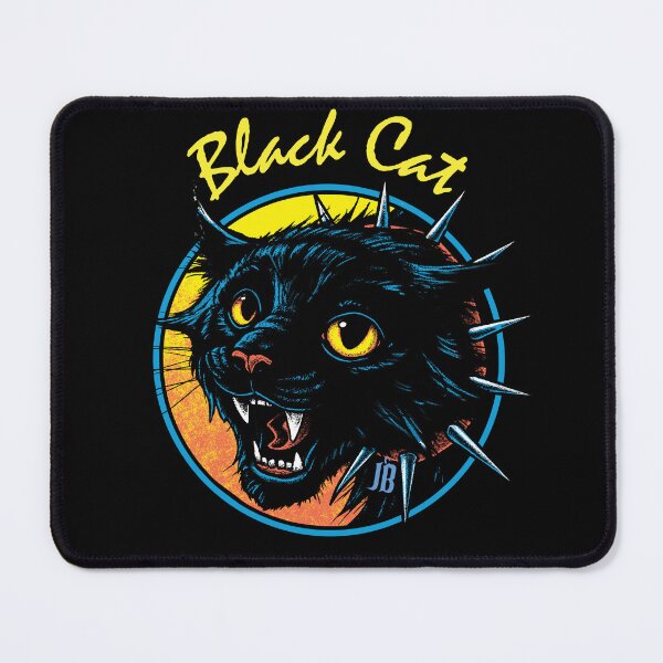 Item preview, Black Cat Hissing and showing Fangs. Halloween. Witch designed and sold by MissJen.