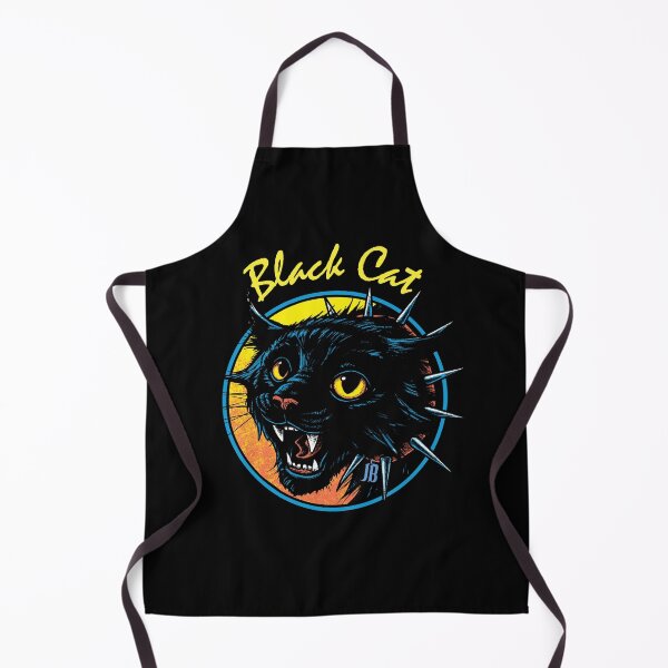 Item preview, Black Cat Hissing and showing Fangs.  Halloween. Witch designed and sold by MissJen.