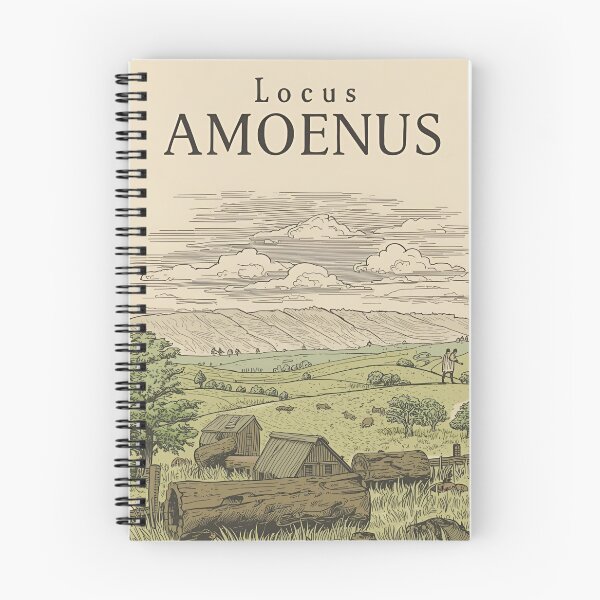 Item preview,  'Locus amoenus' latin bucolic sentence designed and sold by Filologica.