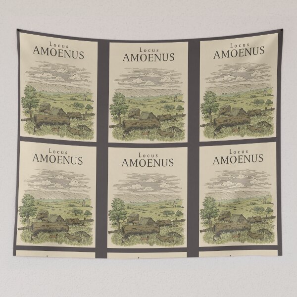 Item preview,  'Locus amoenus' latin bucolic sentence designed and sold by Filologica.