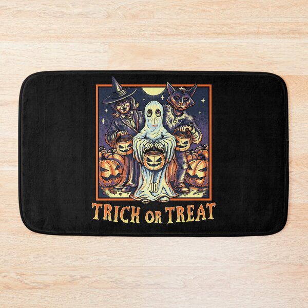 Item preview, Halloween Trick or Treat. Ghost, Witch and Werewolf asking for candy designed and sold by MissJen.