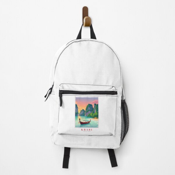 Item preview, Krabi Thailand Illustration – Limestone Karsts, Tropical Beaches & Andaman Wilderness designed and sold by MapMyMiles.
