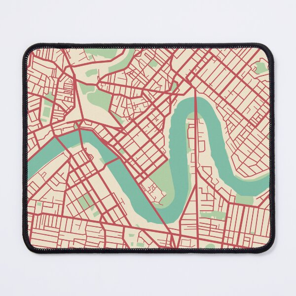Item preview, Brisbane Map (Australia) designed and sold by MapsByLeo.