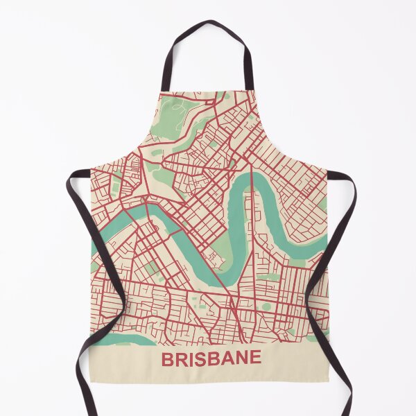 Item preview, Brisbane Map (Australia) designed and sold by MapsByLeo.