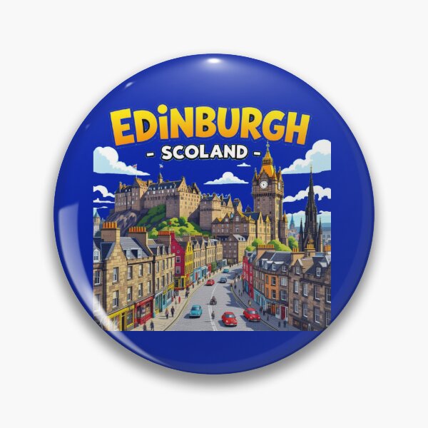 Item preview, Edinburgh Scotland – 3D Funny Sketch, designed and sold by PaintMeWorld.
