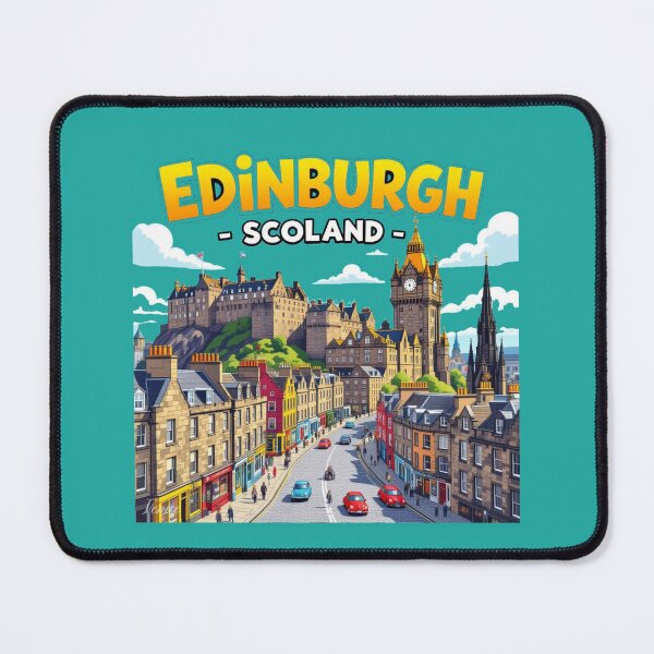 Item preview, Edinburgh Scotland – 3D Funny Sketch, designed and sold by PaintMeWorld.