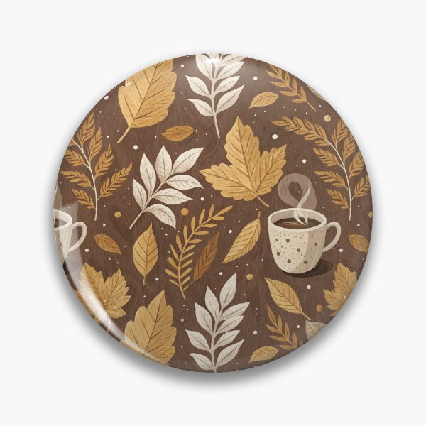 Item preview, Cozy autumnal design with leaves, and coffee designed and sold by Merrylands Artshop.