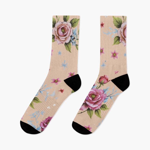 Item preview, Vintage style pink roses designed and sold by Nice-patterns.