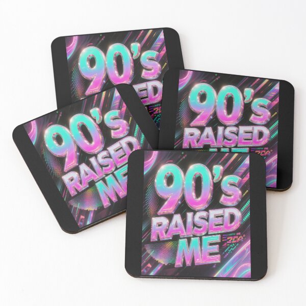 Item preview, Retro 90's Raised Me Neon Aesthetic Synthwave Design designed and sold by WHITE FLAME PRINTS.