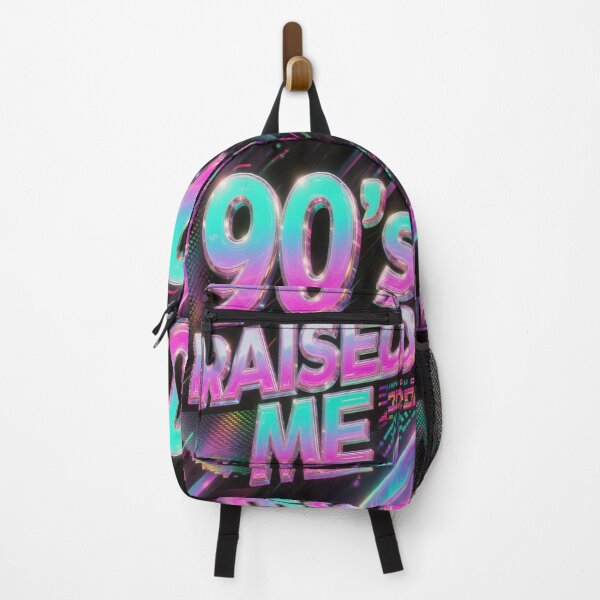 Item preview, Retro 90's Raised Me Neon Aesthetic Synthwave Design designed and sold by WHITE FLAME PRINTS.