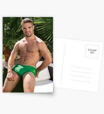 Adam Whirtmore green swimwear Postcards