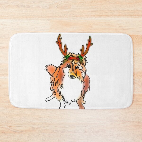 Item preview, Josh the Sheltie Dog Wearing Reindeer Antlers - animalzinhats designed and sold by Ashley’sAnimalz.