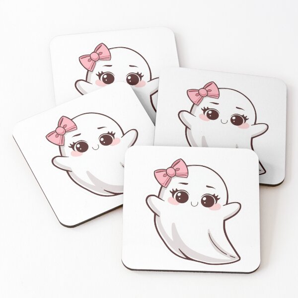Item preview, Miss Ghost with Pink Bow designed and sold by LittleMissMorbid.