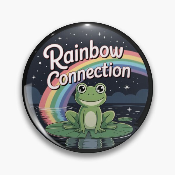 Item preview, Rainbow Connection – Dreaming Frog Under the Stars designed and sold by AndrewYoko.