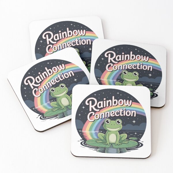 Item preview, Rainbow Connection – Dreaming Frog Under the Stars designed and sold by AndrewYoko.