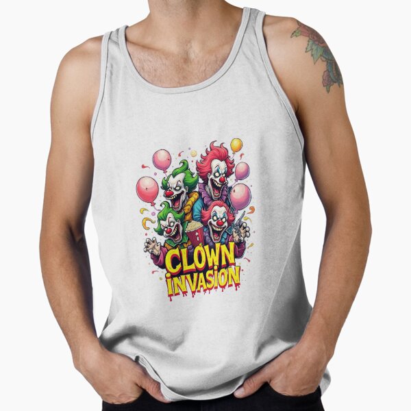 Item preview, CLOWN INVASION – Chaotic Carnival Creatures designed and sold by ShirtHatch.