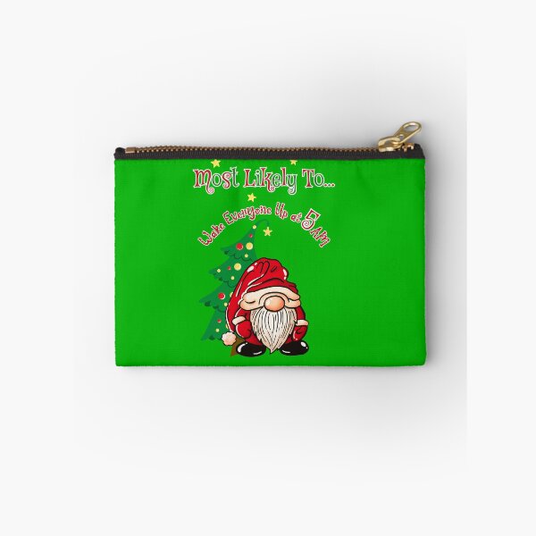 Item preview, Most Likely to Wake Everybody Up at 5 AM – Christmas Gnome Tomte Shirt | Funny Holiday Gnome Tee designed and sold by ElleKaye711.