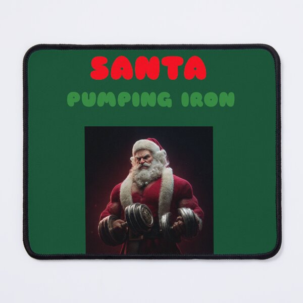 Item preview, Santa Pumping Iron designed and sold by SpartacusWP.