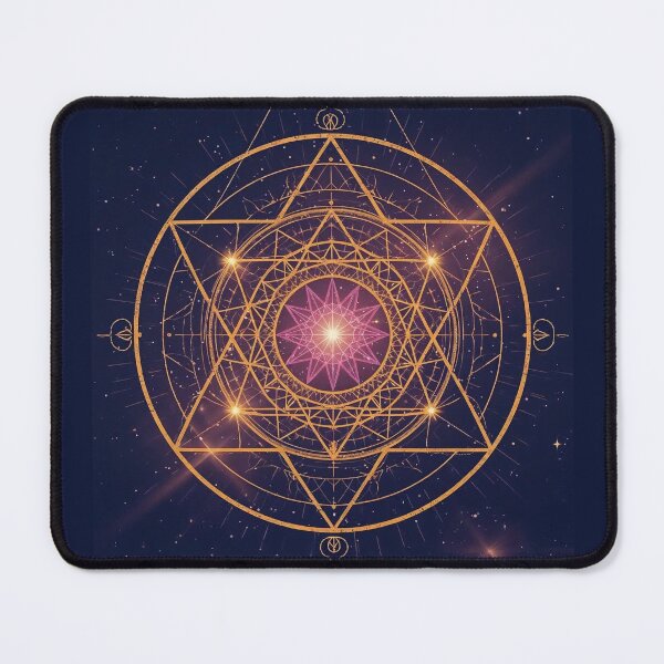 Item preview, Golden Sacred Star: Celestial Geometry of Enlightenment designed and sold by ArtivaNest.