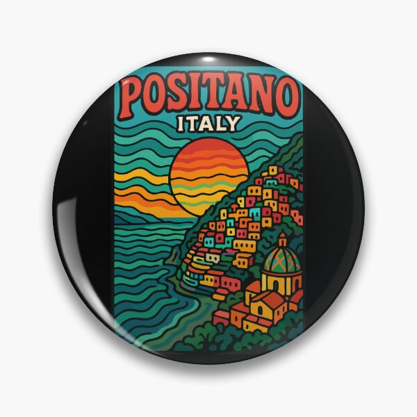 Item preview, Positano Italy Trippy Travel designed and sold by TomFrontierArt.