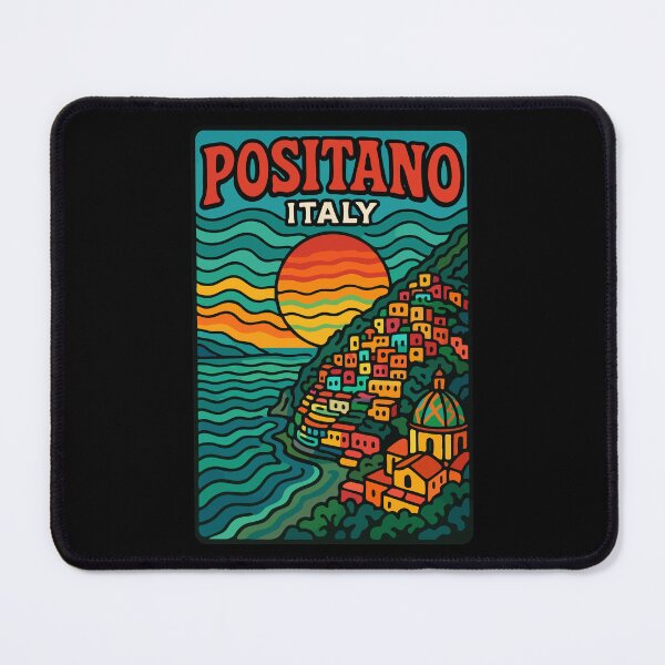 Item preview, Positano Italy Trippy Travel designed and sold by TomFrontierArt.