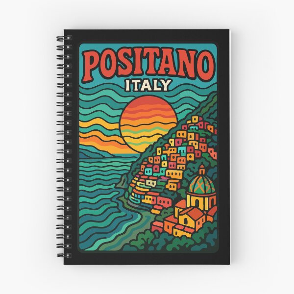 Item preview, Positano Italy Trippy Travel designed and sold by TomFrontierArt.