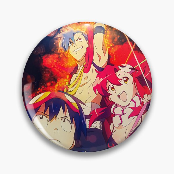 Item preview, Unbreakable Spirit Kamina Gurren Lagann Burning Courage Energy Flame designed and sold by thedarvills.