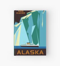 Alaska Taku Glacier retro vintage cruise travel Hardcover Journal