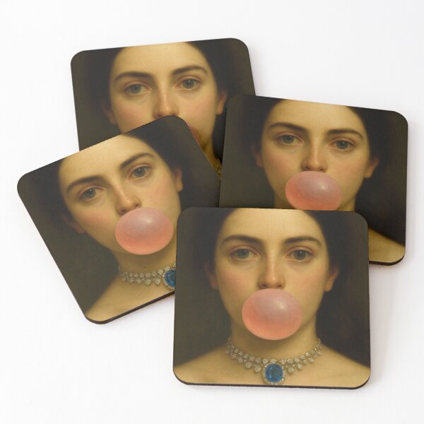 Item preview, The Sapphire Necklace | Modern Classic Portrait Art  designed and sold by CARRAANN.