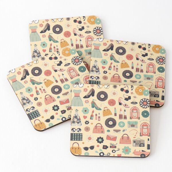 Item preview, Vintage 1950s Retro Fashion Motifs designed and sold by The-HistoryGirl.