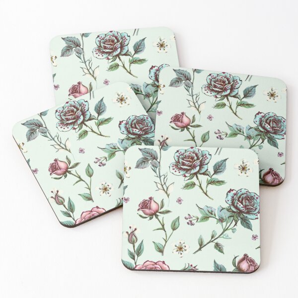 Item preview,  Vintage style pink roses designed and sold by Nice-patterns.