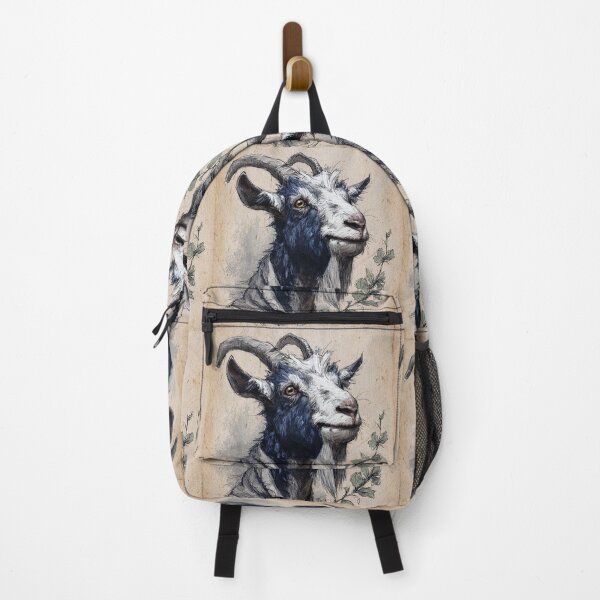 Item preview, Thoughtful Goat with Branch designed and sold by Savannah Gibbs.