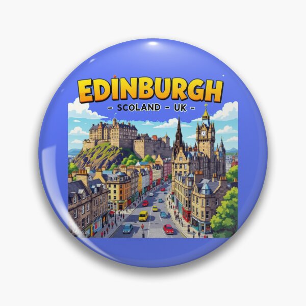Item preview, Edinburgh Scotland – 3D Funny Sketch, designed and sold by PaintMeWorld.