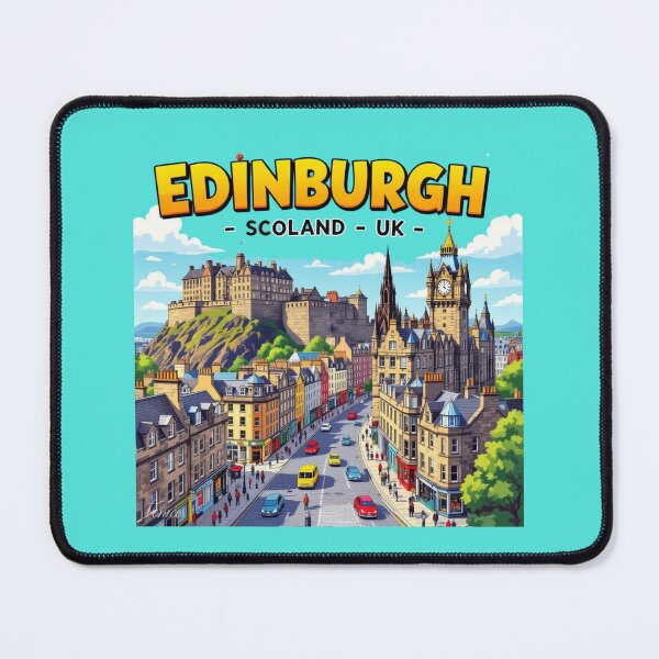 Item preview, Edinburgh Scotland – 3D Funny Sketch, designed and sold by PaintMeWorld.