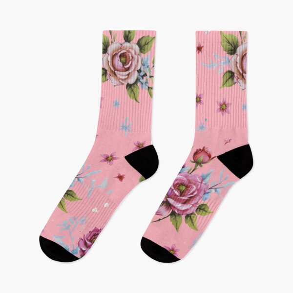 Item preview, Vintage style pink roses designed and sold by Nice-patterns.