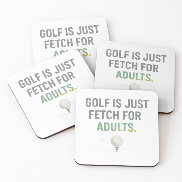 Item preview, Golf Is Just Fetch for Adults – Funny Minimalist Golf Quote designed and sold by OffsideMindset.