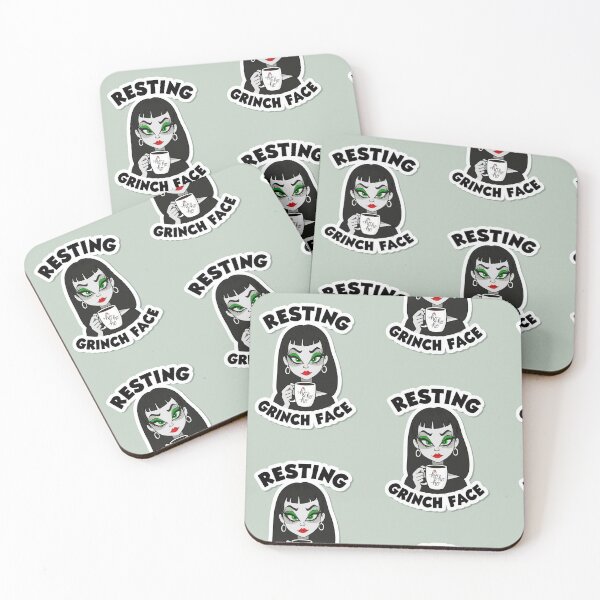 Item preview, Resting Grinch Face designed and sold by LittleMissMorbid.
