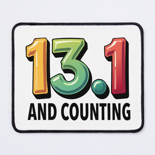 Item preview, iRun 13.1 and Counting Colorful Accomplishment Award designed and sold by dcroffe.