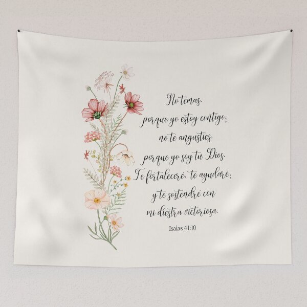 Item preview, Isaías 41:10 – No temas, yo estoy contigo | Versículo cristiano en español designed and sold by latiendadearyam.